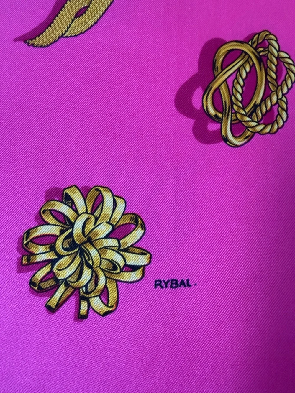 Hermes Pink 100% Silk Scarf NIB - Picture 2 of 5
